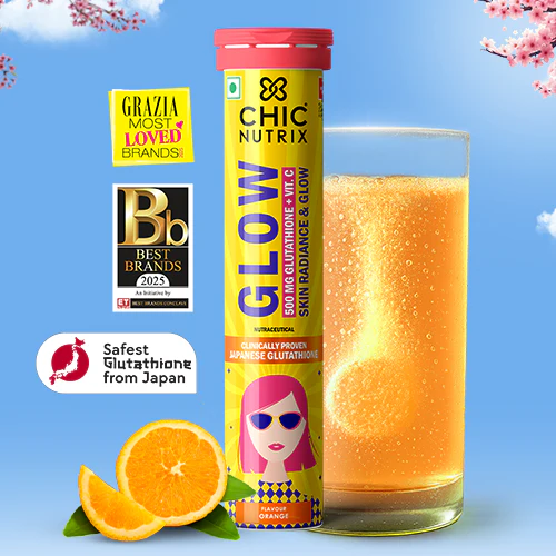 chicnutrix glow glutathione tablets Premium L Glutathione Sachets with Vit C, D, E, Collagen & More 100% Pure  at Best Price