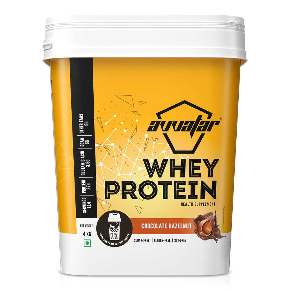 Avvatar Whey Protein | 4 Kg | Chocolate Hazelnut Flavour