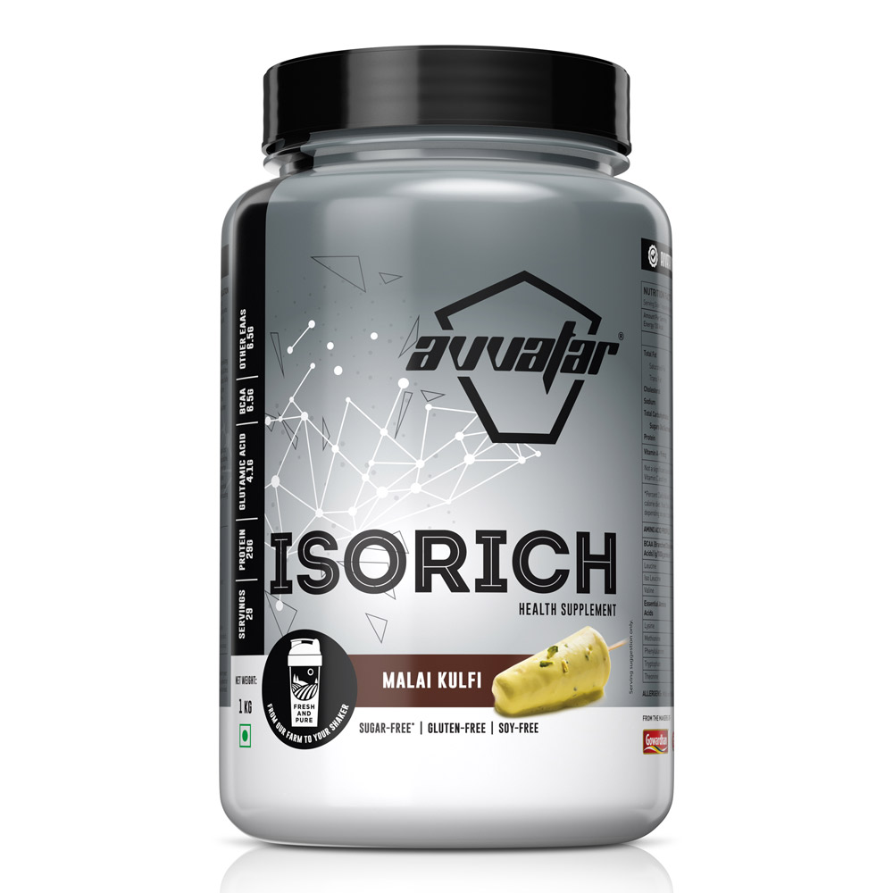Avvatar Isorich Protein | 1 Kg | Malai Kulfi Flavour