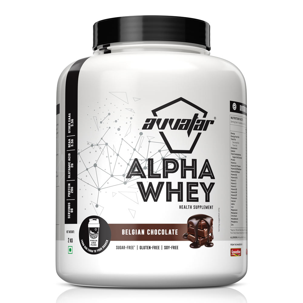 Avvatar Alpha Whey | 2 Kg | Belgian Chocolate Flavour