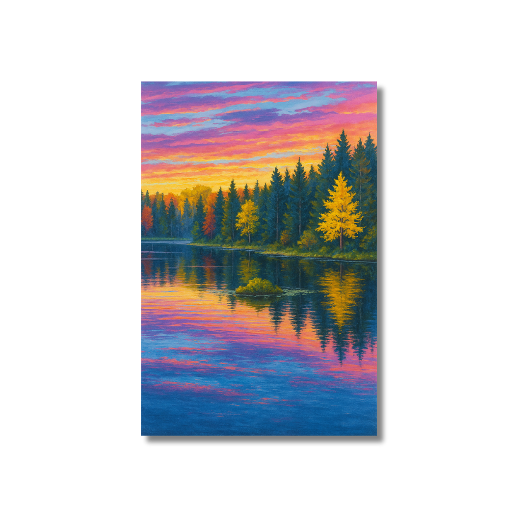 Lakeside Sunset Diamond Art Kit