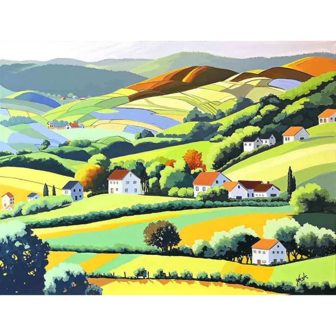 Rolling Hills Paint by Number Jumbo Kit