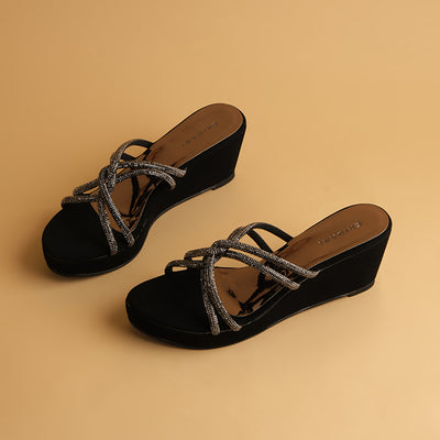Hazal Embellished Wedges