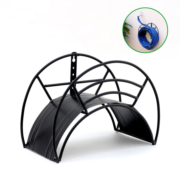 Urban Plant Wall Mount Garden Hose Hanger (Black)